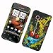 HTC Droid Incredible (Verizon) Rubberized Snap-on Protector Hard Cover Image Cover "Love Is Victory" Design
