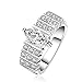 Hot Fashion Jewelry Silver Austrian Crystal Beautiful Finger Ring