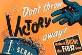 Canvas Print, Don't Throw Victory Away! - 42 x 28