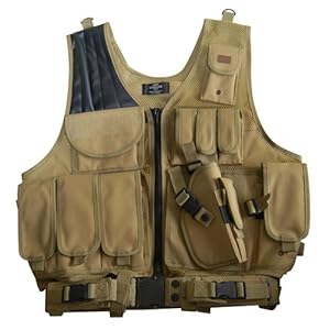 Coyote Tan Paintball / Hunting / Airsoft Deluxe Tactical Vest