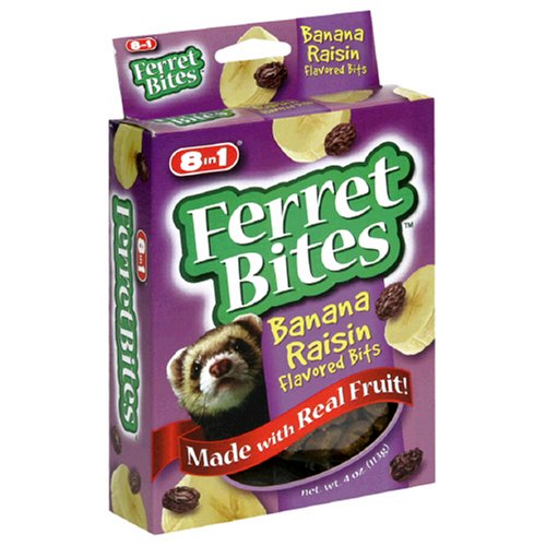 8in1 Ferret Banana/Raisin Treats (Bag in Box), 