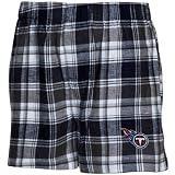NCAA Reebok Tennessee Titans Light Blue Legend Flannel Boxer (Large)