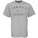 San Diego Chargers Ash Heart & Soul T-shirt Image of San Diego Chargers Ash Heart & Soul T-shirt