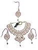 Indian Bollywood Style Jewelry Sets Wedding Party Wear Bridal Necklace Earrings Set ~ Pink