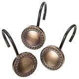 Natural Bronze Shower Curtain Hooks