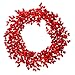 Vickerman 550045-28" Red Flocked Deluxe Berry Christmas Wreath (L183328)