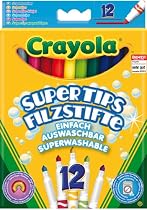 Crayola Supertips Washable Lavable - Pack of 12