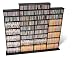 Prepac BMA-1520 Quad Width Wall Media Storage Rack (Black)