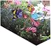 Colourful Garden Butterflies on Sticks x10. Dia 8cm
