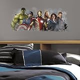 RoomMates RMK2843GM Avengers Age of Ultron Distressed Peel and Stick Giant Wall Graphix, 18" x 40