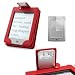 Forefront Cases® NEW KINDLE TOUCH Red Leather Case Cover with TWIN LED READING LIGHT For New Amazon Kindle Touch / Wi-Fi " / Latest Generation April 2012 Kindle Touch WiFi + SCREEN PROTECTOR