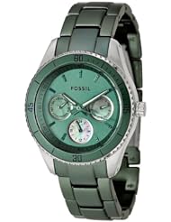 Fossil Stella Aluminum and Stainless Steel Watch Green ES3039