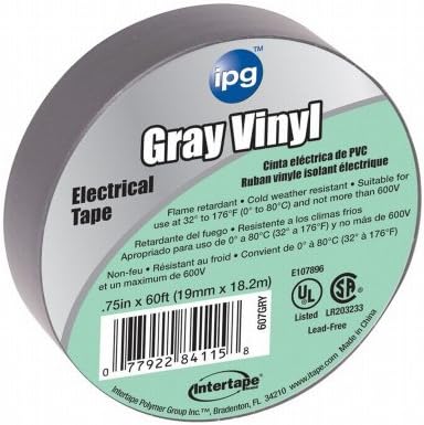 Tape Vinyl Elec Grey 3/4X60