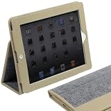 Snugg iPad 3 Case / iPad 2 Case / The New iPad Leather Case Cover and Flip Stand with Elastic Hand Strap and Premium Nubuck Fibre Interior (Blue Denim) – Automatically Wakes and Puts the iPad 2 to Sleep. Superior Quality Design as Featured in GQ Magazine