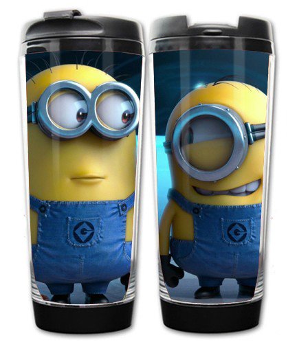 Anime Cartoon Despicable Me Minion Two Layer Heat-resistant Coffee Mug 7.3*5.8*19.2cm