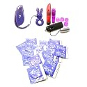 Trojan Her Pleasure Condoms and Rabbit Vibrator Cockring Kit