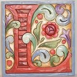 Jim Shore Monogram Red Alphabet Letter Display 