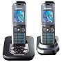 Panasonic KX-TG8422GM schnurloses DECT-Telefon Duo mit Anrufbeantworter graphit