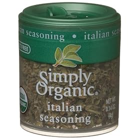 Simply Organic Italian Seasoning Certified Organic, .14-Ounce Containers (Pack of 6)