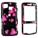 LG LX290 Hard Plastic Case Cover Falling Hearts Black