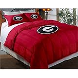 Georgia Bulldogs Comforter Set: Twin Comforter with Shams