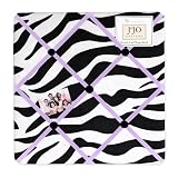 Purple Funky Zebra Fabric Memory/Memo Photo Bulletin Board