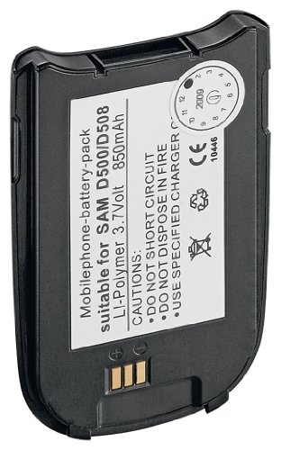 Wentronic Ersatzakku f&uuml;r Samsung D500 (850 mAh) schwarz Preisvergleich