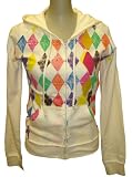 MULTICOLOR ARGYLE PATTERN HOODIE