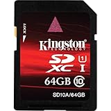 Kingston 64 GB Class 10 SDXC Flash Card SD10A/64GB