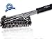 3 in 1 Grill Cleaning Brush By All Times Finest - Extra Long Handle (18
