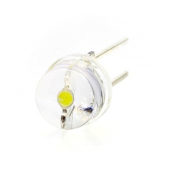 【クリックでお店のこの商品のページへ】白色 LED 超大光量 35ルーメン / 180度 配光 φ8mm 帽子型 / 1個 で 懐中電灯 並の 明るさ / 照明 器具 制作 にも 最適 / 20個 50個 100個 セット: スポーツ&アウトドア