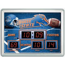 Boise State Broncos 14 x 19 LED Scoreboard Clock and Thermometer