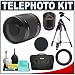 Phoenix 500mm MultiCoated Mirror Lens with 2x Teleconverter + Deluxe SLR Pro Camera Case + Deluxe Camera Tripod with Carrying Case + 6-Piece Lens Cleaning Kit for Nikon D40, D40x, D50, D70s, D80, D100, D200 D300, D700 Digital SLR Cameras