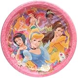 Disney Princess Paper Party Plates - Pack of 8 Full Size Plates