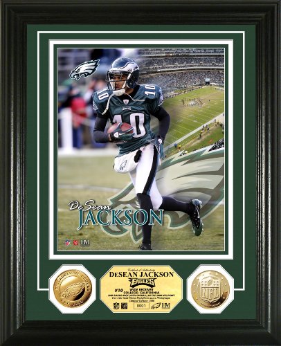 NFL Philadelphia Eagles Desean Jackson 24KT Gold Coin Photo Mint