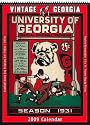 Georgia Bulldogs 2009 Vintage Football Program Calendar