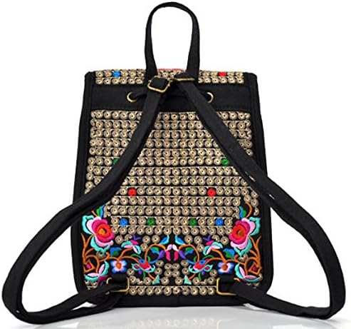 Jonesport Causal Style National Features Lightweight Canvas Backpacks Canvas Multicolor 1