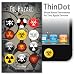 ThinDot Home Button Decals for iPad, iPhone and iPod Touch "Biohazard"