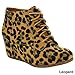 BELLAMARIE BRENDA-11 Women's Classic Lace Up Wedge Ankle Booties