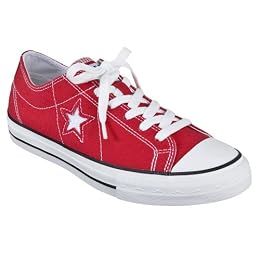 Womens Converse® One Star® Oxfords - Red