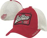 Detroit Red Wings Mitchell & Ness Vintage Patch Logo Meshback Flex Fit Hat