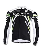 Nuckily Men's Cycling Long Sleeve Jacket Bicycle Shirt Cycling Clothing T-Shirts Cycling Jersey