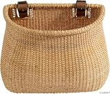 Nantucket Lightship Collection Classic/Tapered Natural Bicycle Basket (Tan, 12 X 7.5 X 9)