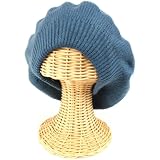 Kids 3-7 Girls Winter Beret Tam Slouchy Hat Cap Teal Blue