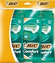 BiC Comfort 2 Mens Twin Blade Disposable Shaver 5 Packs of 5