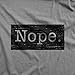 NOPE. Relaxed T-Shirt Tee - Women - Deep Heather Grey