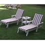Poly-Wood Captain Chaise Lounge with Arms