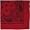 Dozen-Red & Black Paisley