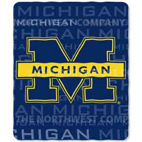 Michigan Wolverines Fleece NCAA Blanket (031 Series) by Northwest (50x60)