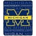 Michigan Wolverines NCAA Light Weight Fleece Blanket (031 Series) (50x60)